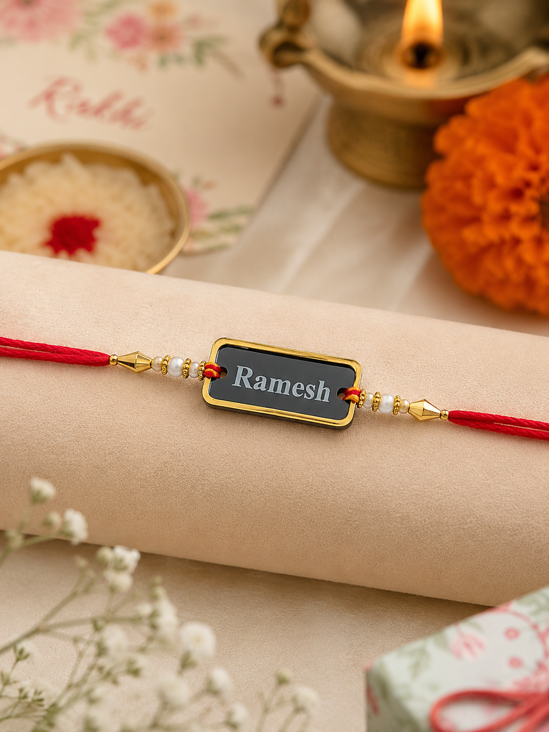 Premium Personalised Nameplate Rakhi