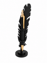 Feather Pen Stand with Pen