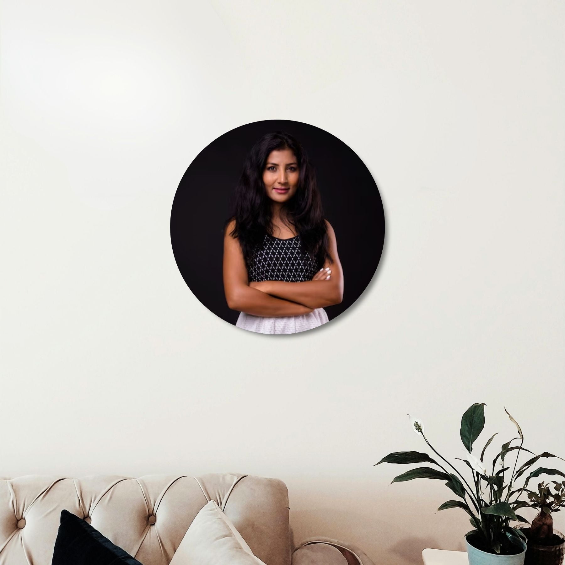 Round Acrylic Photo Frame