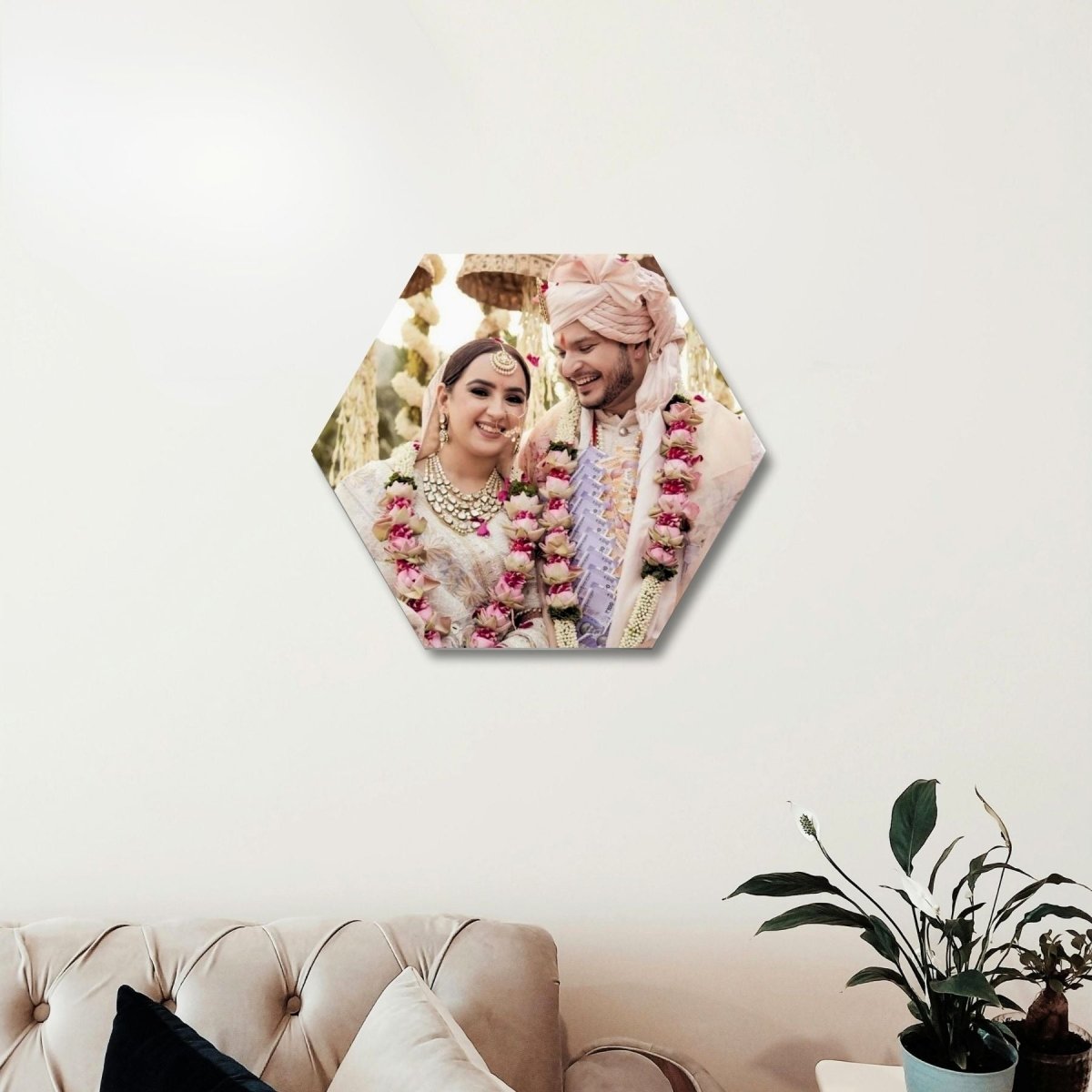 Hexagon Acrylic Photo Frame - RainbowCustoms
