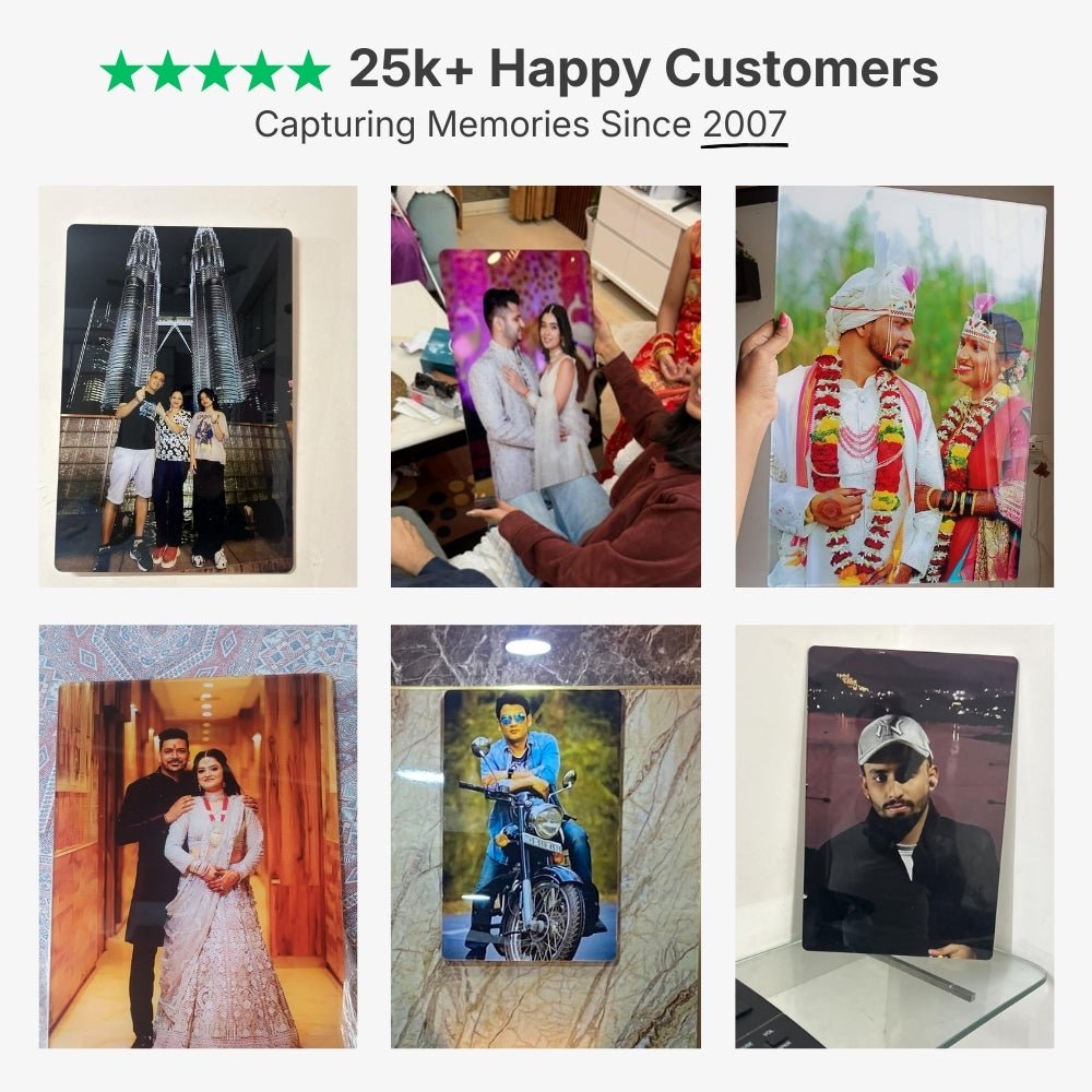 Round Acrylic Photo Frame - RainbowCustoms